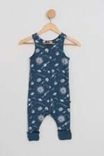 macacão minimalista kids azul