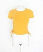 blusa seven feminina amarela com franzido