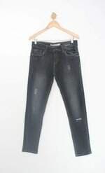 calça jeans Rosa Chá feminina cinza