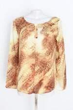 blusa manga longa feminina estampada 