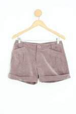 shorts arrow feminino rosa com pregas