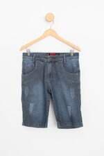 bermuda jeans masculina azul