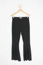 calça de tecido feminina preta