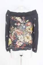 blusa zara feminina estampada com fenda