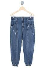 calça jeans why gless feminina azul