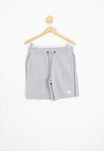shorts masculino cinza com cós com elástico