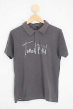 camisa polo tropical brasil masculina cinza com silk