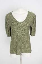blusa renner feminina verde estampada
