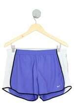 shorts esportivo Nike feminino roxo com recortes