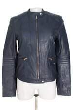 jaqueta Massimo Dutti feminina azul com forro
