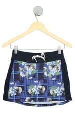 shorts saia esportivo Track & Field feminino azul com forro