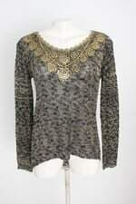 blusa feminina preta e dourada