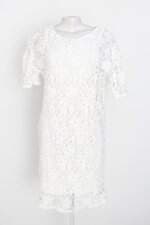 vestido renner feminino branco com bordado frontal e forro