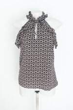 blusa feminina estampada com jabô