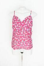 regata feminina rosa estampada