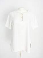 blusa renner feminina branca com recortes
