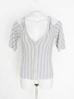 blusa yessica feminina branca com recortes