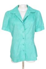 camisa cia da moda feminina azul