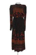 vestido Cantão feminino preto estampado