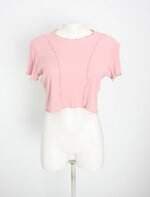 blusa cropped forever 21 feminina rosa