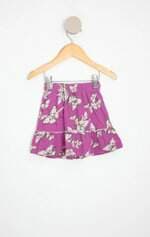 saia kids estampada com cós com elástico