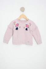 blusa coloritta kids rosa com silk