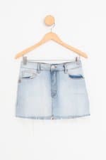 saia jeans john john feminina azul