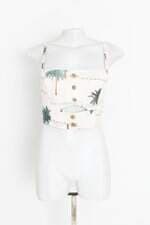 top dress to feminino estampado com aplique