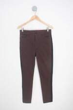 calça de tecido ellus feminina marrom com viés