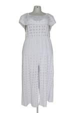 macacão Zinzane feminino branco com babado