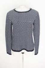 blusa de tricô fillity feminina bicolor