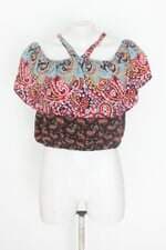 blusa feminina estampada com sobreposição