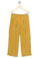 calça de tecido Loja Três feminina amarela