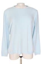 blusa de malha feminina azul