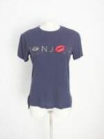 blusa feminina azul com bordado
