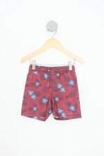 bermuda renner kids vermelha estampada