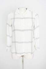 camisa marisa feminina branca estampada