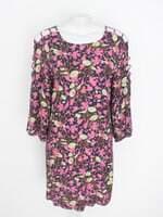 vestido Farm feminino colorido com recortes