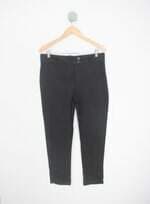 calça de tecido feminina preta