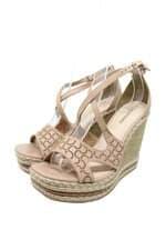 sandália anabela Bottero feminina rosa