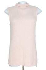 blusa Renner feminina rosa com barra mullet e fenda