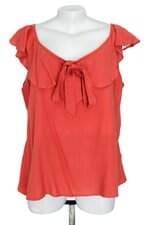 blusa feminina vermelha com babado