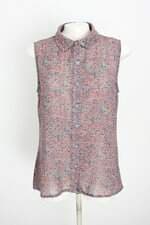 camisa pernambucanas feminina estampada com transparência