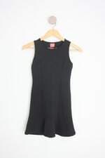 vestido cereja rosa kids preto com peplum
