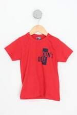 camiseta kids vermelha com silk