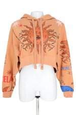 blusa Farm feminina marrom com silk