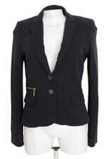 blazer Zara feminino azul com forro