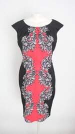 vestido london times feminino estampado 