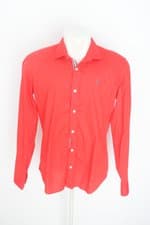 camisa chemissima masculina vermelha com bordado