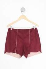 shorts morena rosa feminino vermelho com forro e pesponto